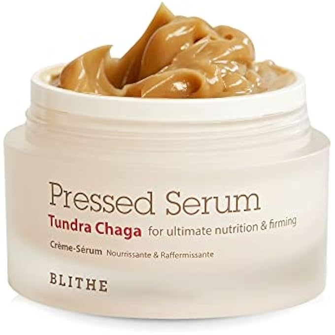 Blithe PRESSED SERUM CHAGA MUSHROOM - ADVANCED SKIN TIGHTENING CREAM FOR FACE, FACE TIGHTENING AND LIFTING FORMULA FOR A NATURAL FACE LIFT 1.68OZ - Image 1